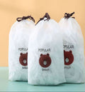 Pack of 100 Reusable Elastic Storage Bags – Multipurpose Carry & Packaging Bags for Meat, Grocery & Kitchen Use